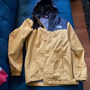 Youth Large North Face rain jacket 14-16.  Only worn a few times, so great cond.